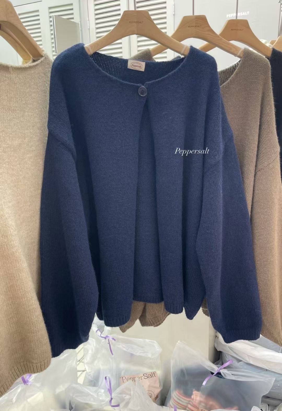 PEPPER 페페東大門㊣直郵女士新款休閑職業推薦針織衫開衫PEPPER-SEOUL針織衫圖色3