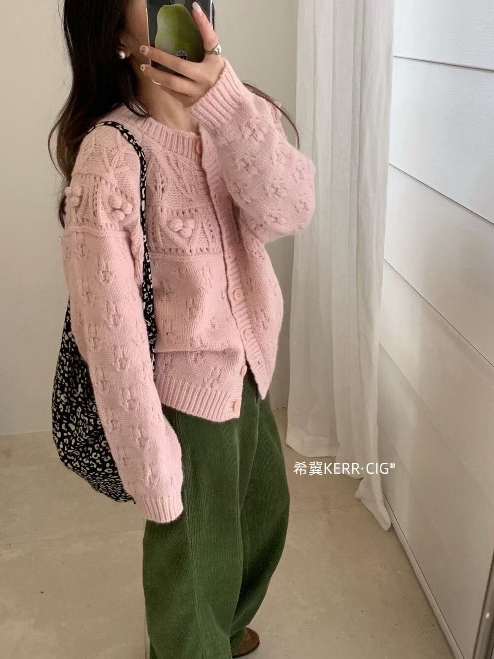 ANGE韓國直郵㊣女士新品熱賣25秋冬推薦人氣職業休閑真品毛衣ANGE毛衣圖色2