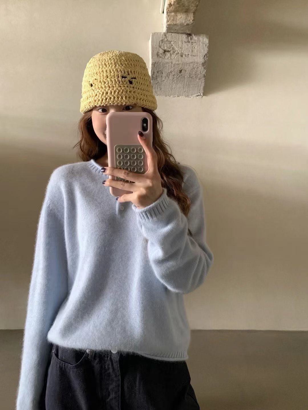 ANGE東大門㊣直郵女士新品時尚休閑推薦人氣職業25秋冬針織衫ANGE針織衫圖色2