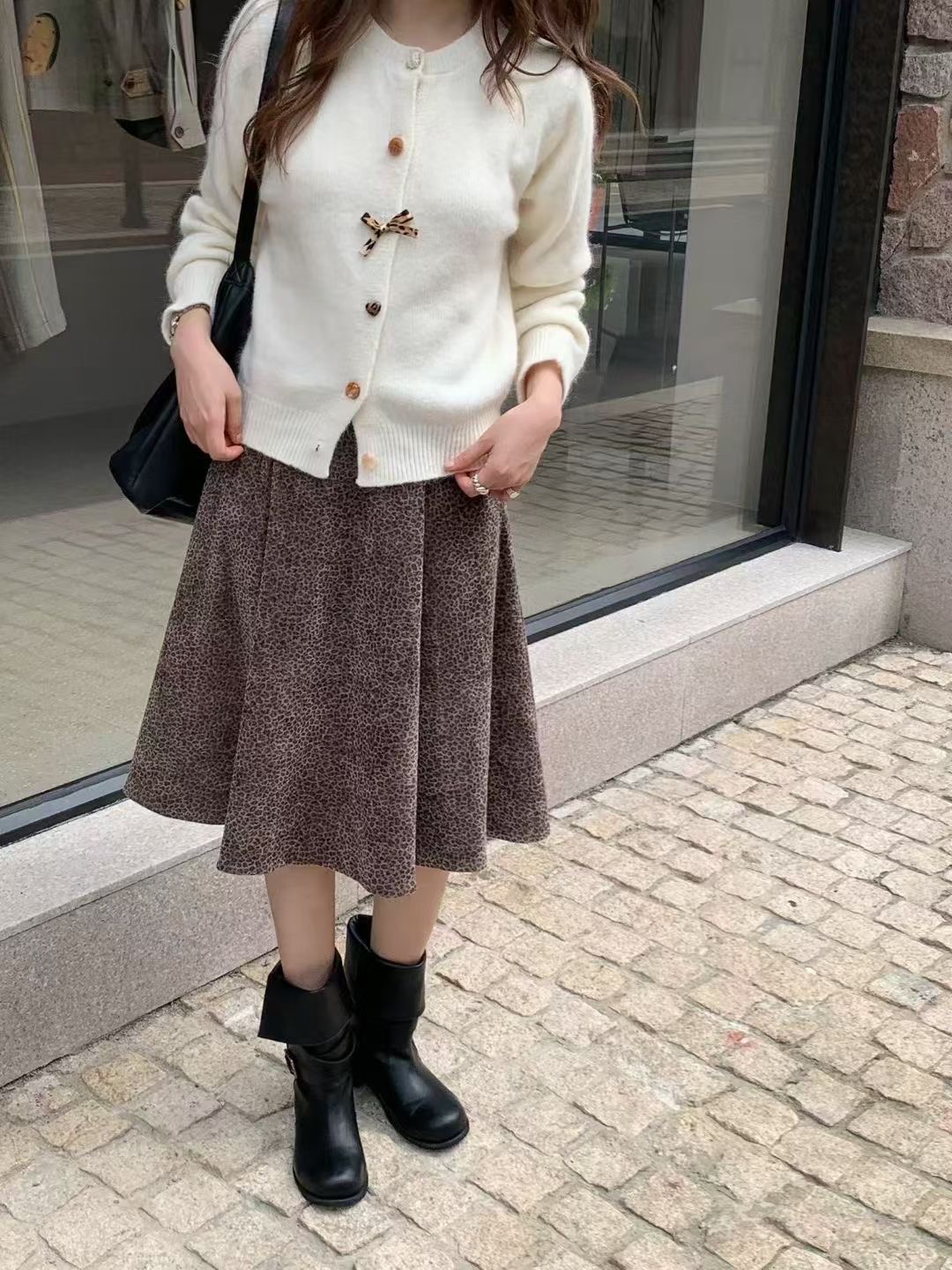 ANGE東大門㊣直郵女裝新款休閑25秋冬時尚人氣真品職業長裙ANGE長裙