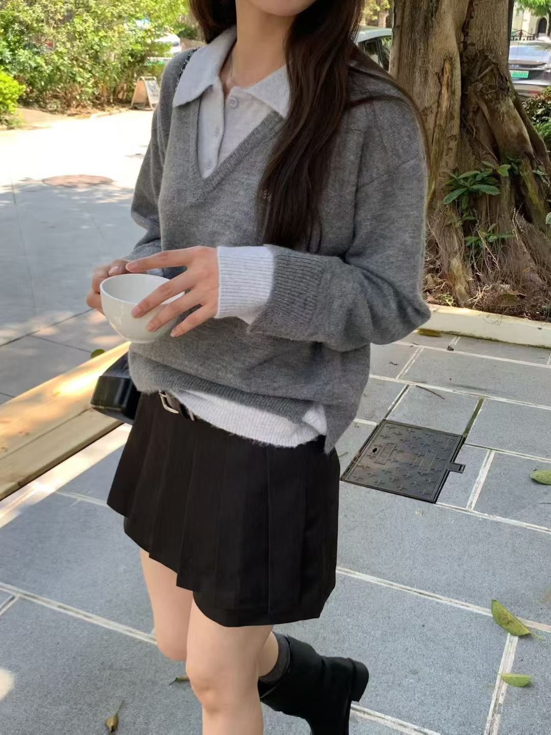 ANGE韓國代購㊣女裝新款人氣推薦25秋冬熱賣休閑短褲不含腰帶ANGE短褲