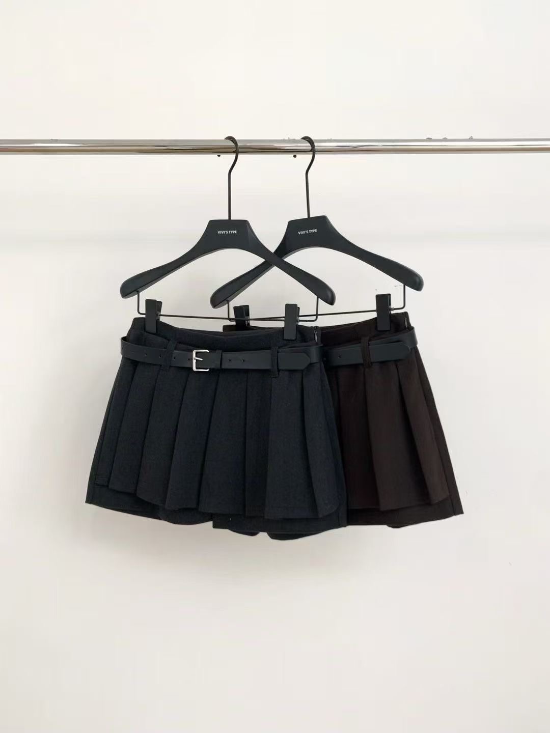 ANGE韓國代購㊣女裝新款人氣推薦25秋冬熱賣休閑短褲不含腰帶ANGE短褲圖色2左二色