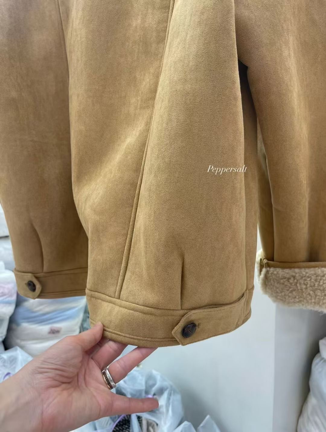 PEPPER 페페東大門㊣直郵女裝新品25秋冬熱賣推薦短款大衣PEPPER-SEOUL短款大衣