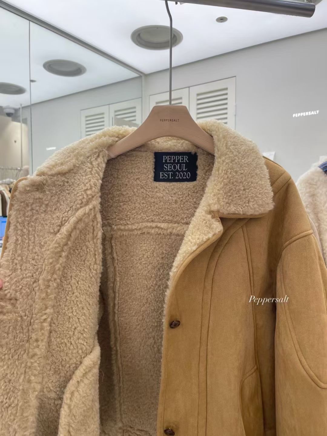 PEPPER 페페東大門㊣直郵女裝新品25秋冬熱賣推薦短款大衣PEPPER-SEOUL短款大衣