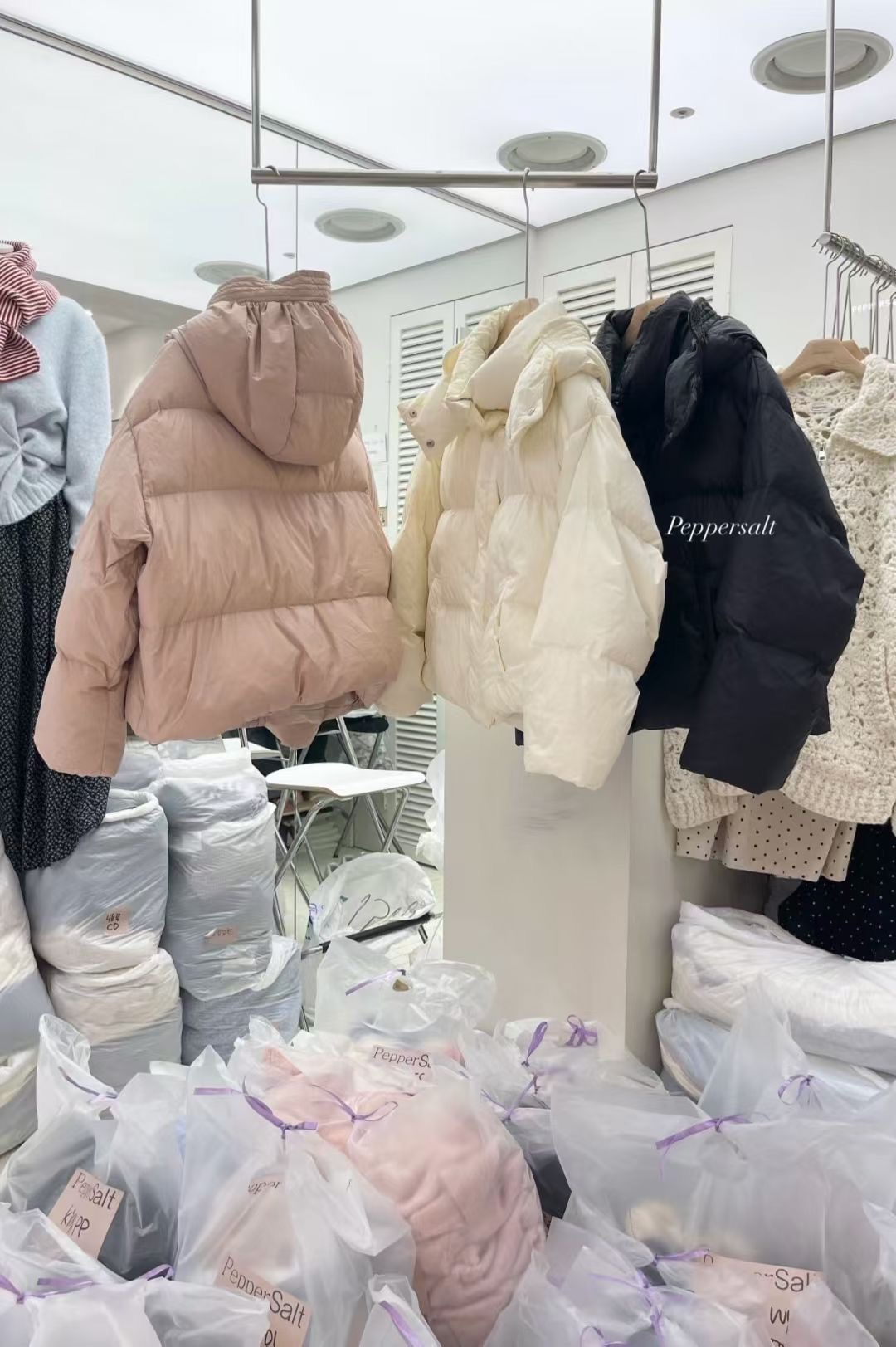 PEPPER 페페東大門㊣代購女裝新款熱賣推薦短款羽絨服鴨絨PEPPER-SEOUL短款羽絨服