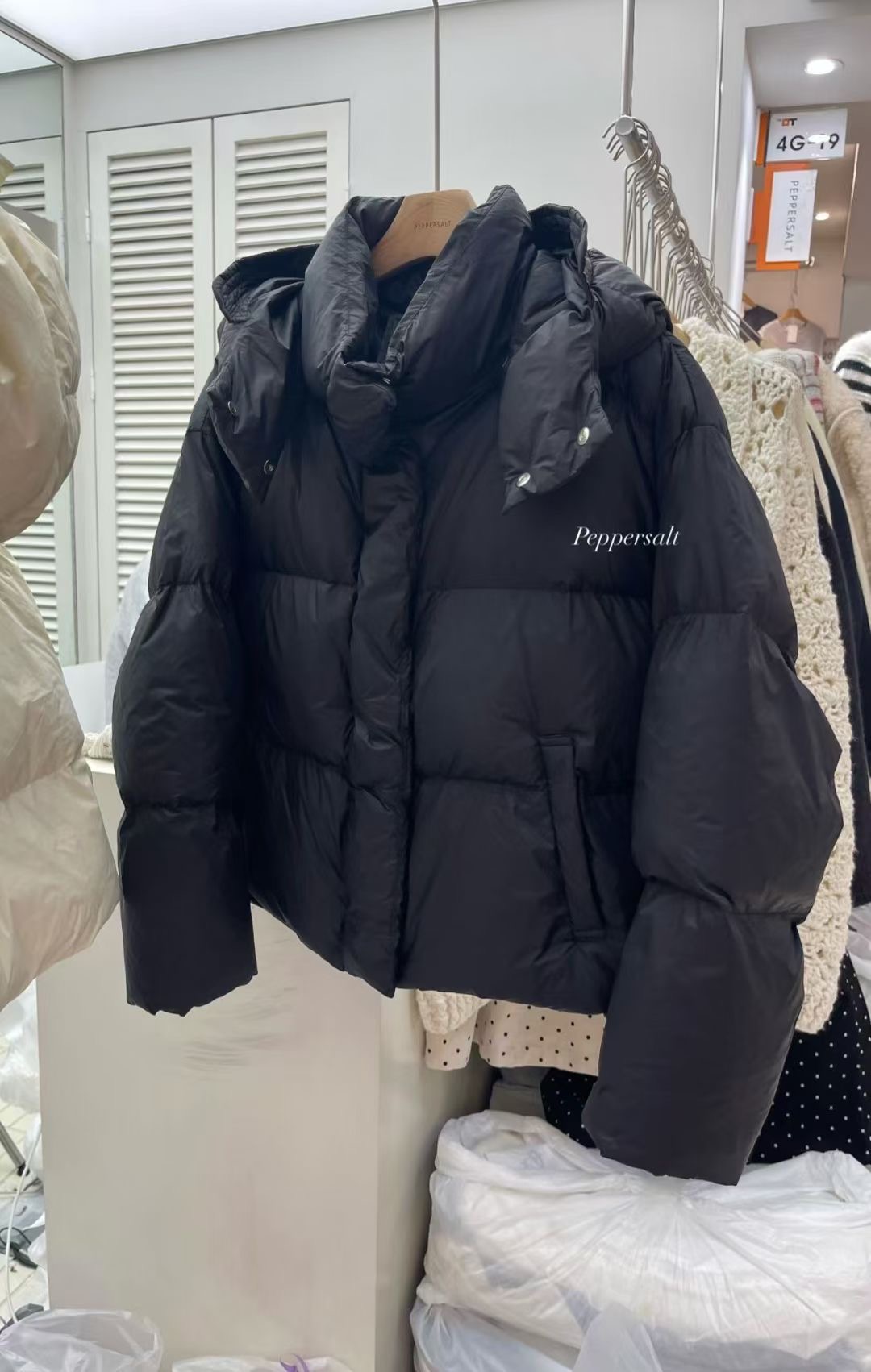 PEPPER 페페東大門㊣代購女裝新款熱賣推薦短款羽絨服鴨絨PEPPER-SEOUL短款羽絨服圖色3