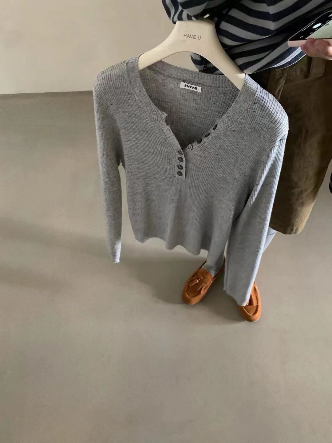 ANGE東大門㊣實拍女裝新款職業真品推薦休閑人氣時尚針織衫ANGE針織衫