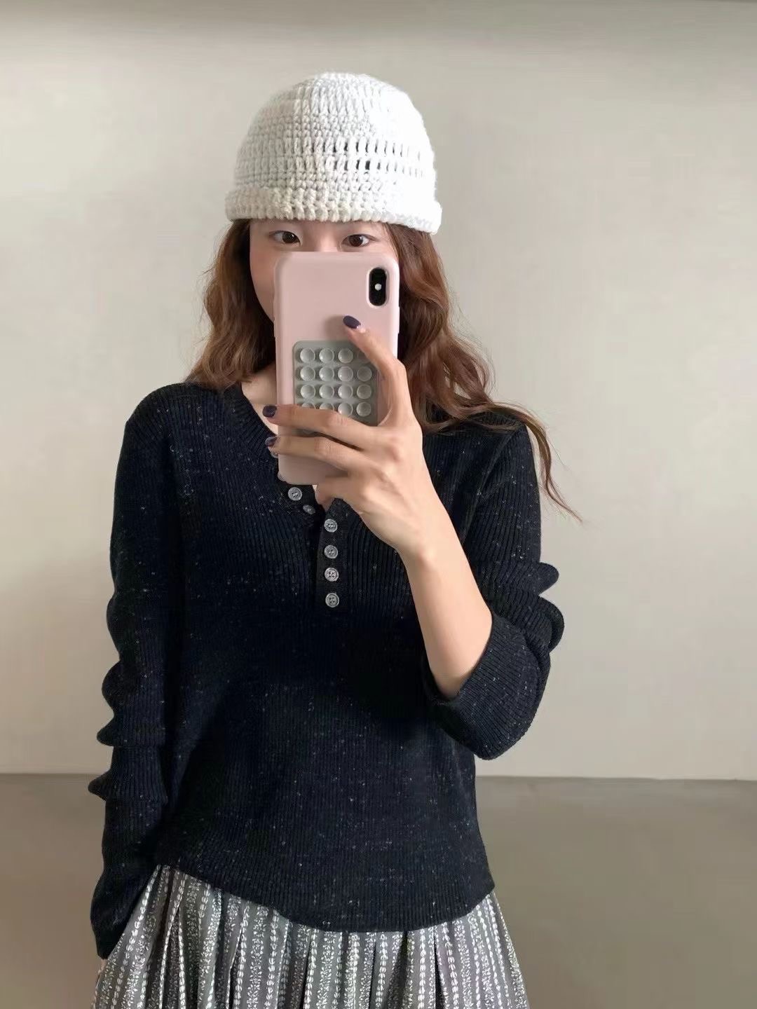 ANGE東大門㊣實拍女裝新款職業真品推薦休閑人氣時尚針織衫ANGE針織衫圖色2