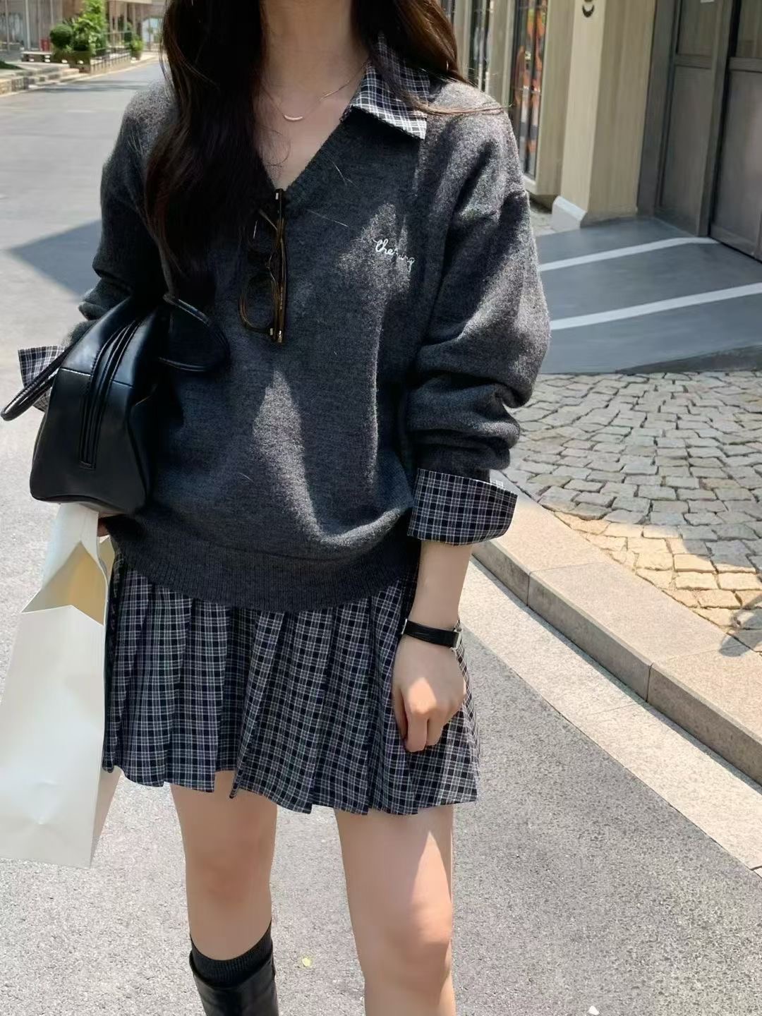 ANGE東大門㊣代購女裝新品推薦熱賣職業真品人氣休閑時尚短裙ANGE短裙