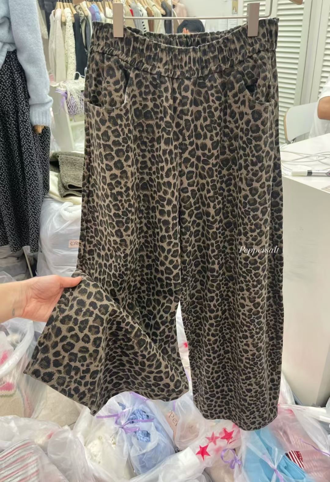 PEPPER 페페東大門㊣代購女裝新品休閑25秋冬熱賣職業休閑褲PEPPER-SEOUL休閑褲