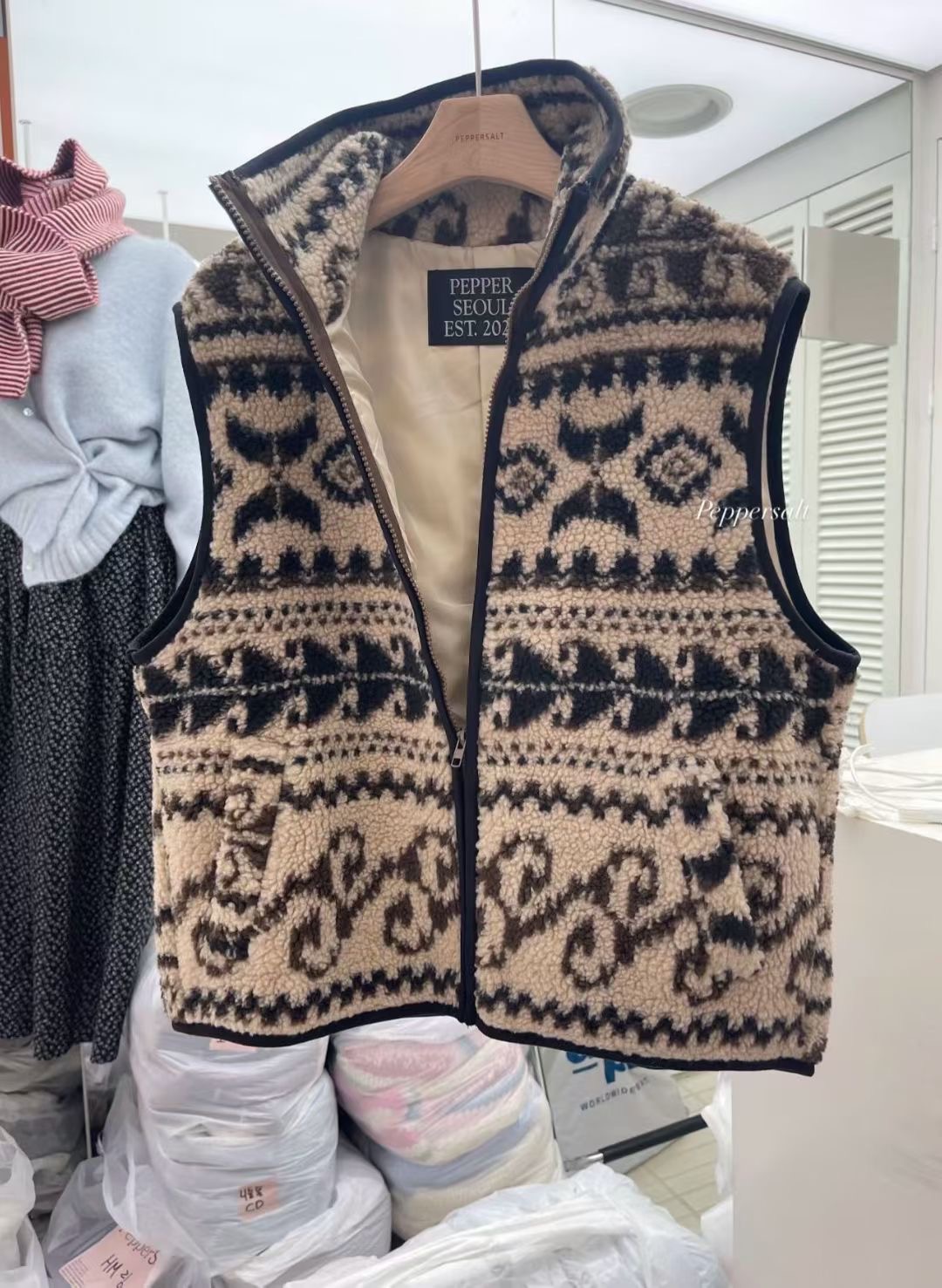 PEPPER 페페韓國直郵㊣女士新品真品推薦職業人氣熱賣馬甲PEPPER-SEOUL馬甲