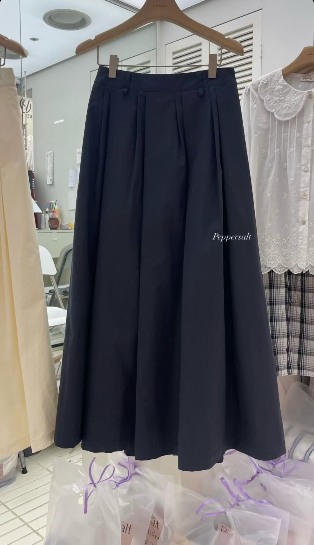 PEPPER 페페東大門㊣實拍女士新品25秋冬真品休閑推薦長裙PEPPER-SEOUL長裙