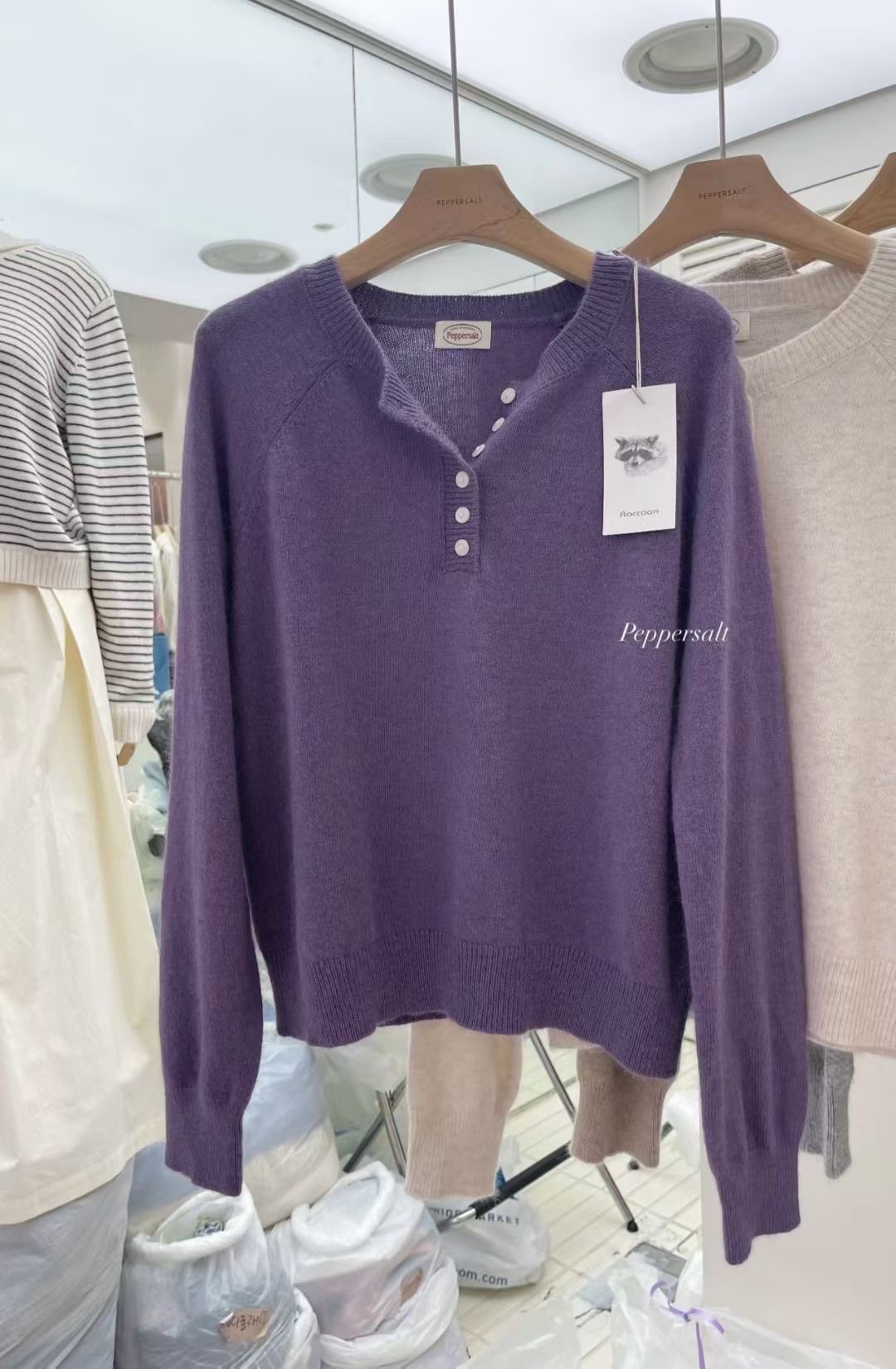 PEPPER 페페東大門㊣實拍女士新款真品休閑人氣職業針織衫PEPPER-SEOUL針織衫圖色5