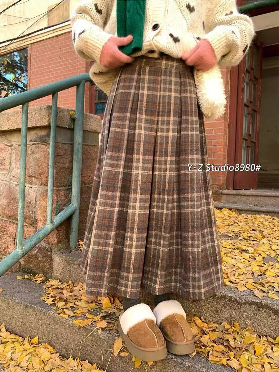 ANGE東大門㊣代購女士新品25秋冬熱賣人氣推薦時尚真品長裙ANGE長裙圖色2