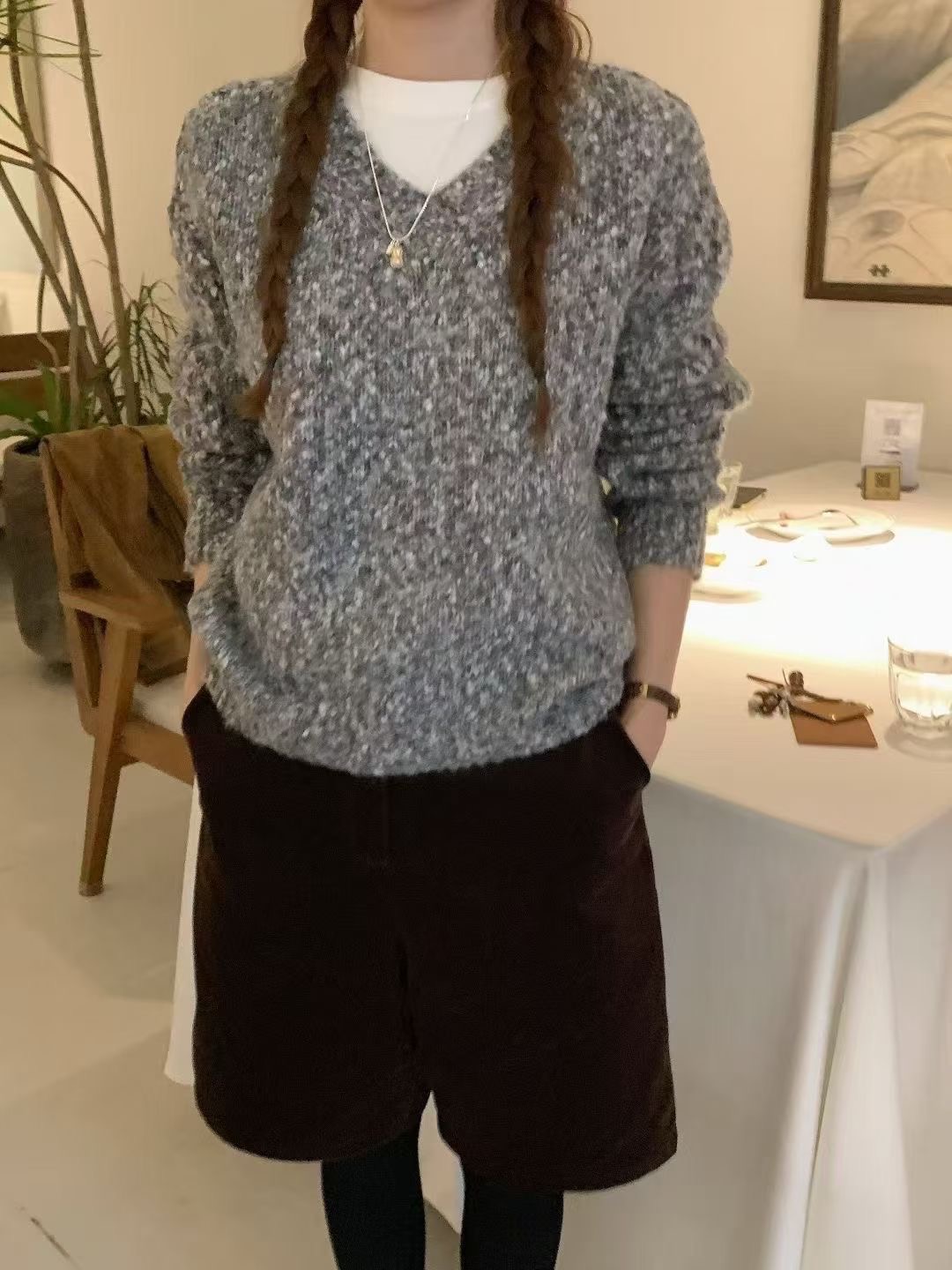 ANGE東大門㊣代購女裝新款時尚推薦休閑人氣熱賣職業真品毛衣ANGE毛衣