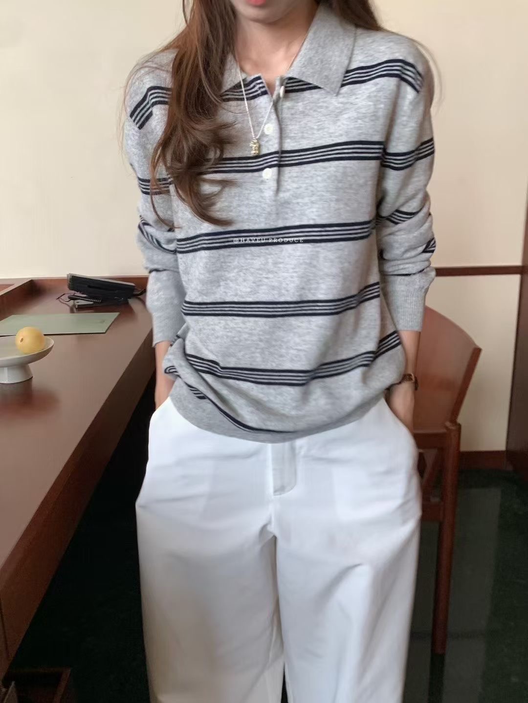 ANGE韓國代購㊣女士新款職業人氣真品休閑時尚25秋冬長袖T恤ANGE長袖T恤