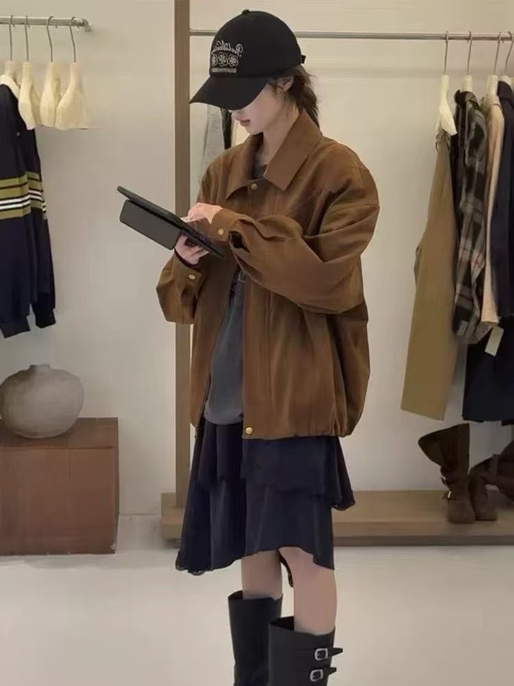 ANGE東大門㊣直郵女裝新款時尚熱賣休閑人氣真品職業推薦夾克ANGE夾克圖色2