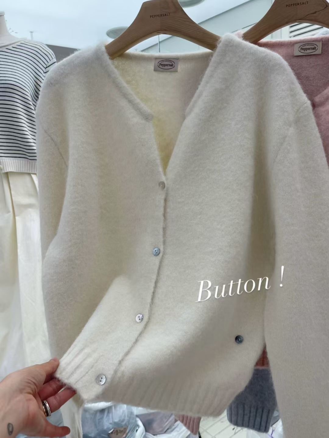 PEPPER 페페東大門㊣實拍女士新款25秋冬時尚職業推薦針織衫PEPPER-SEOUL針織衫