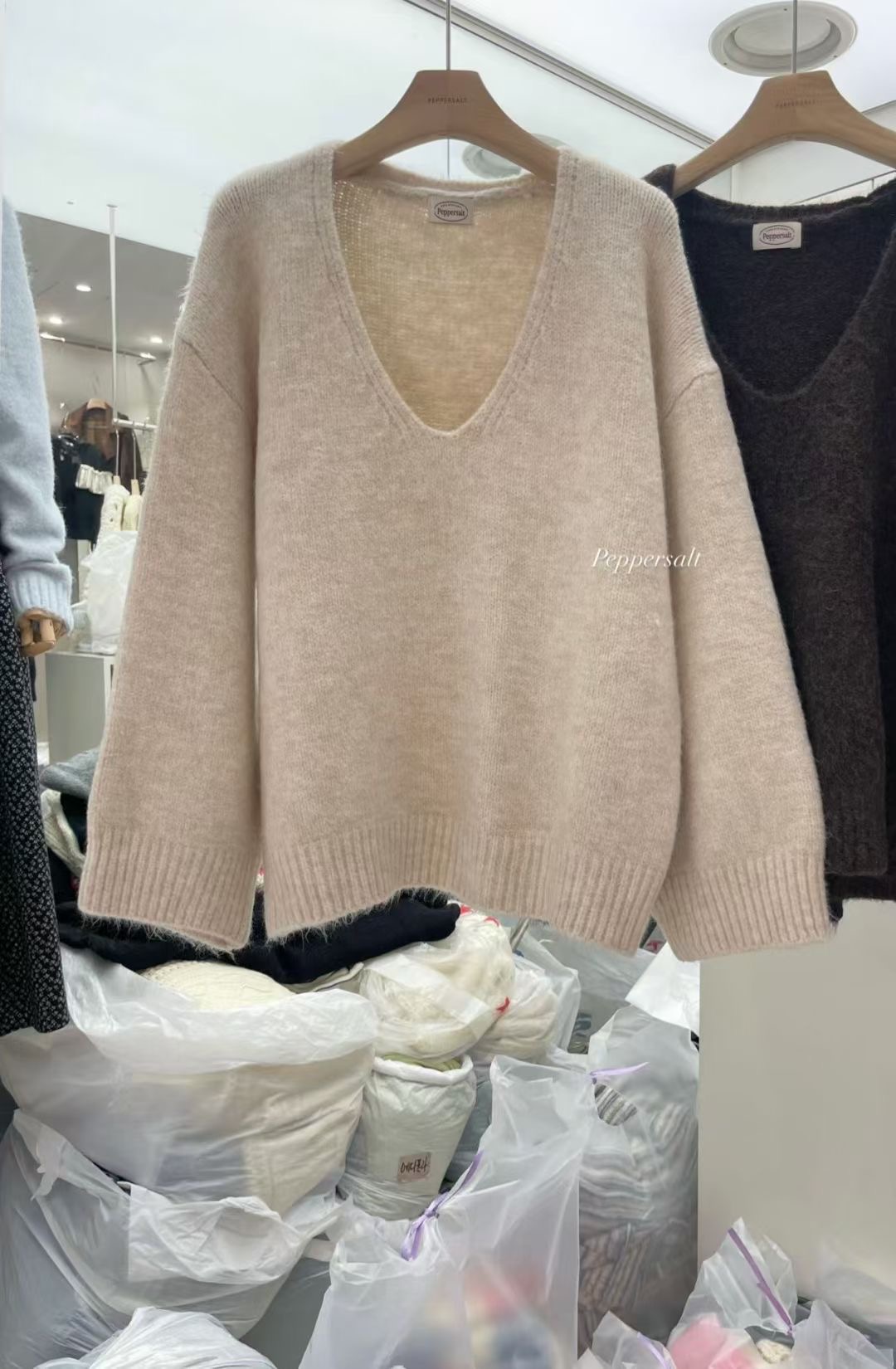 PEPPER 페페韓國代購㊣女裝新款推薦人氣熱賣職業休閑針織衫PEPPER-SEOUL針織衫