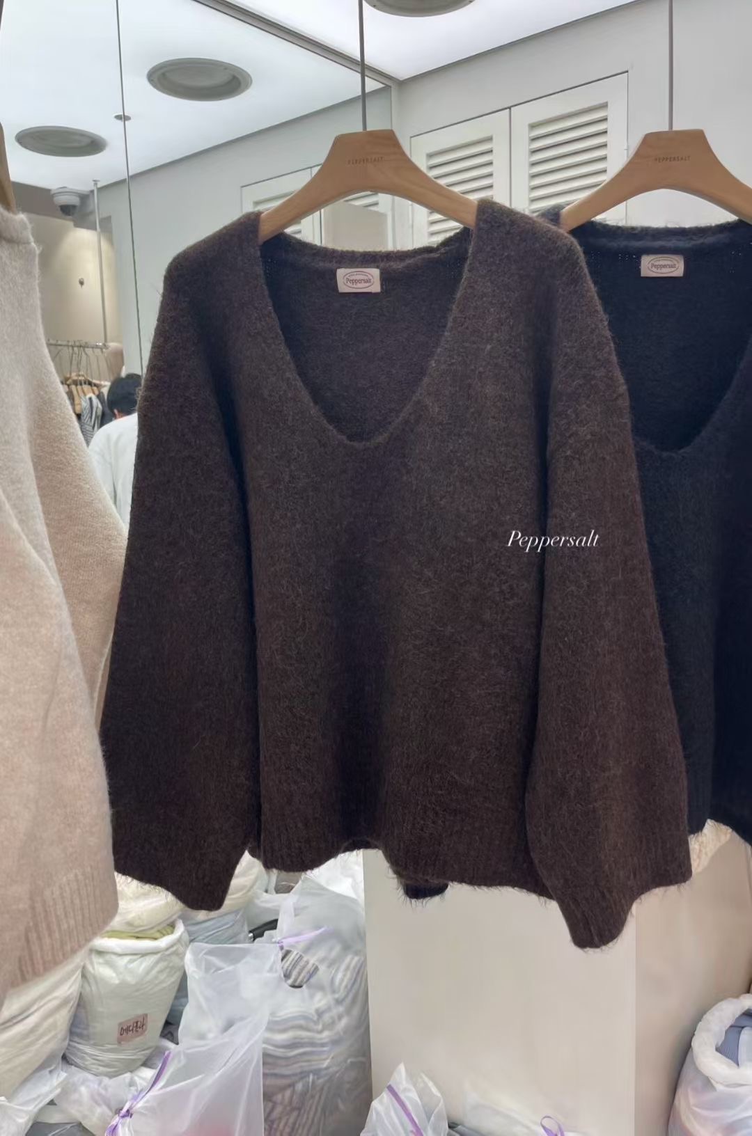 PEPPER 페페韓國代購㊣女裝新款推薦人氣熱賣職業休閑針織衫PEPPER-SEOUL針織衫圖色2