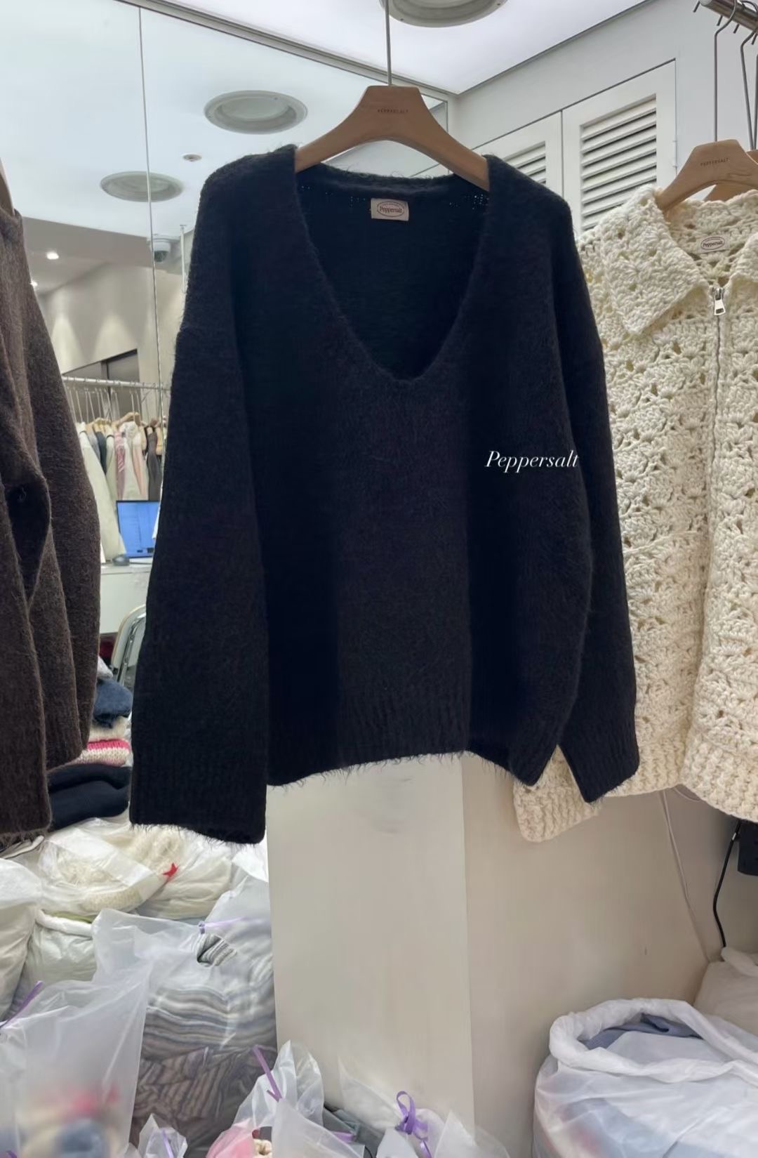 PEPPER 페페韓國代購㊣女裝新款推薦人氣熱賣職業休閑針織衫PEPPER-SEOUL針織衫圖色3