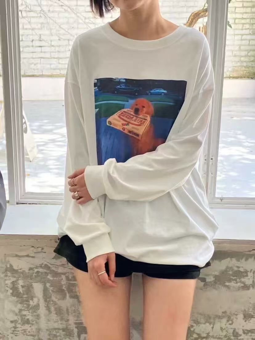 ANGE東大門㊣代購女士新款25秋冬休閑推薦人氣職業熱賣長袖T恤ANGE長袖T恤