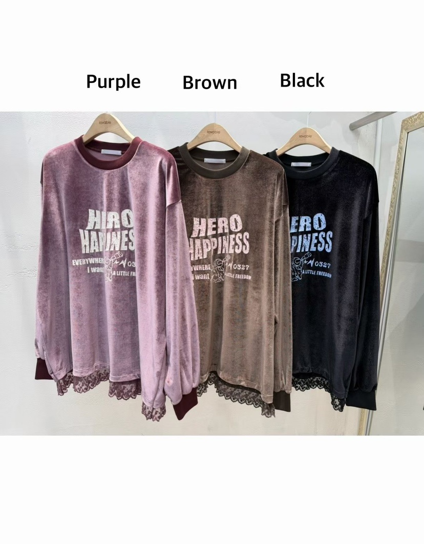 LOVABLE東大門㊣代購女士新品熱賣25秋冬時尚職業休閑長袖T恤LOVABLE長袖T恤