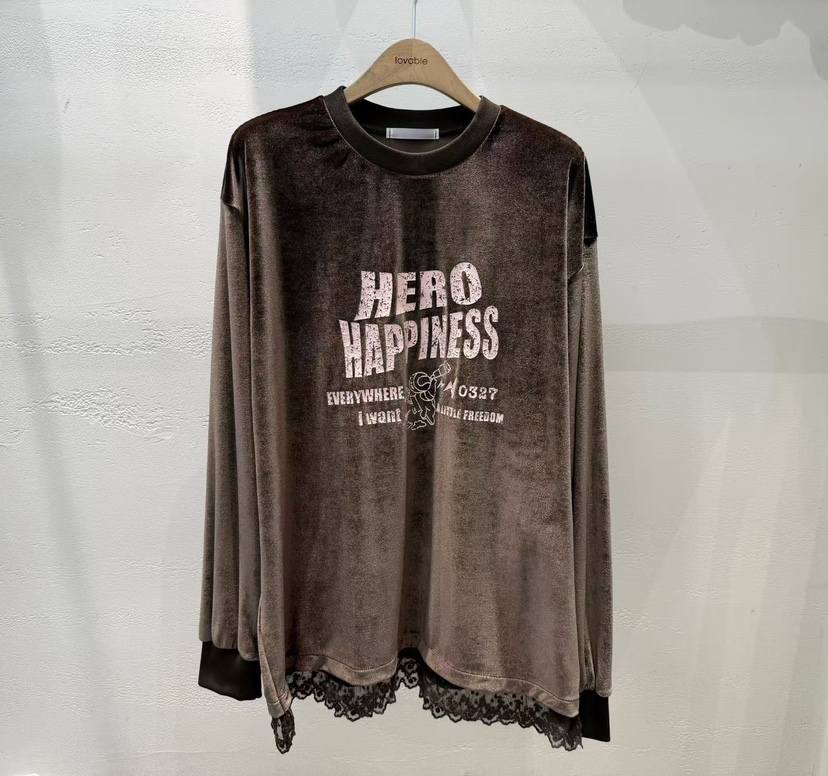 LOVABLE東大門㊣代購女士新品熱賣25秋冬時尚職業休閑長袖T恤LOVABLE長袖T恤