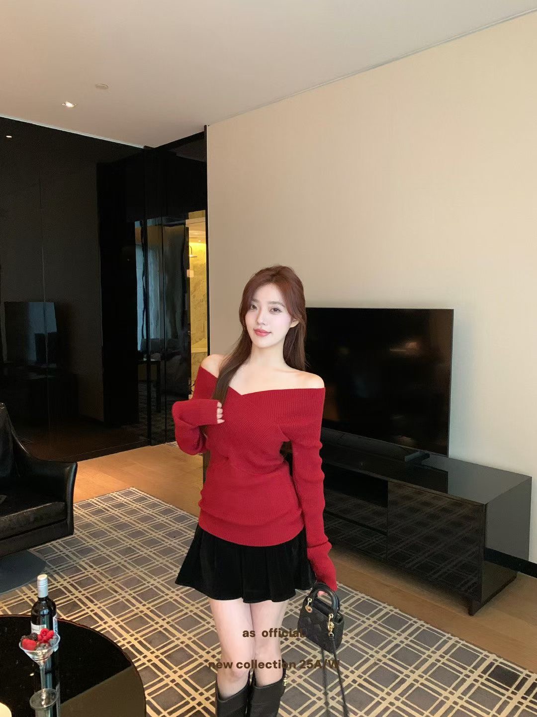 ANGE韓國代購㊣女裝新品推薦人氣時尚休閑25秋冬職業針織衫ANGE針織衫