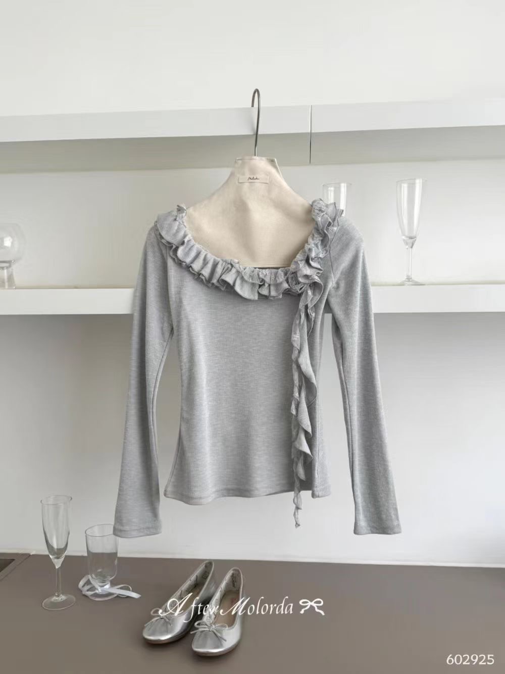 ANGE東大門㊣實拍女裝新款職業25秋冬推薦時尚人氣休閑長袖T恤ANGE長袖T恤