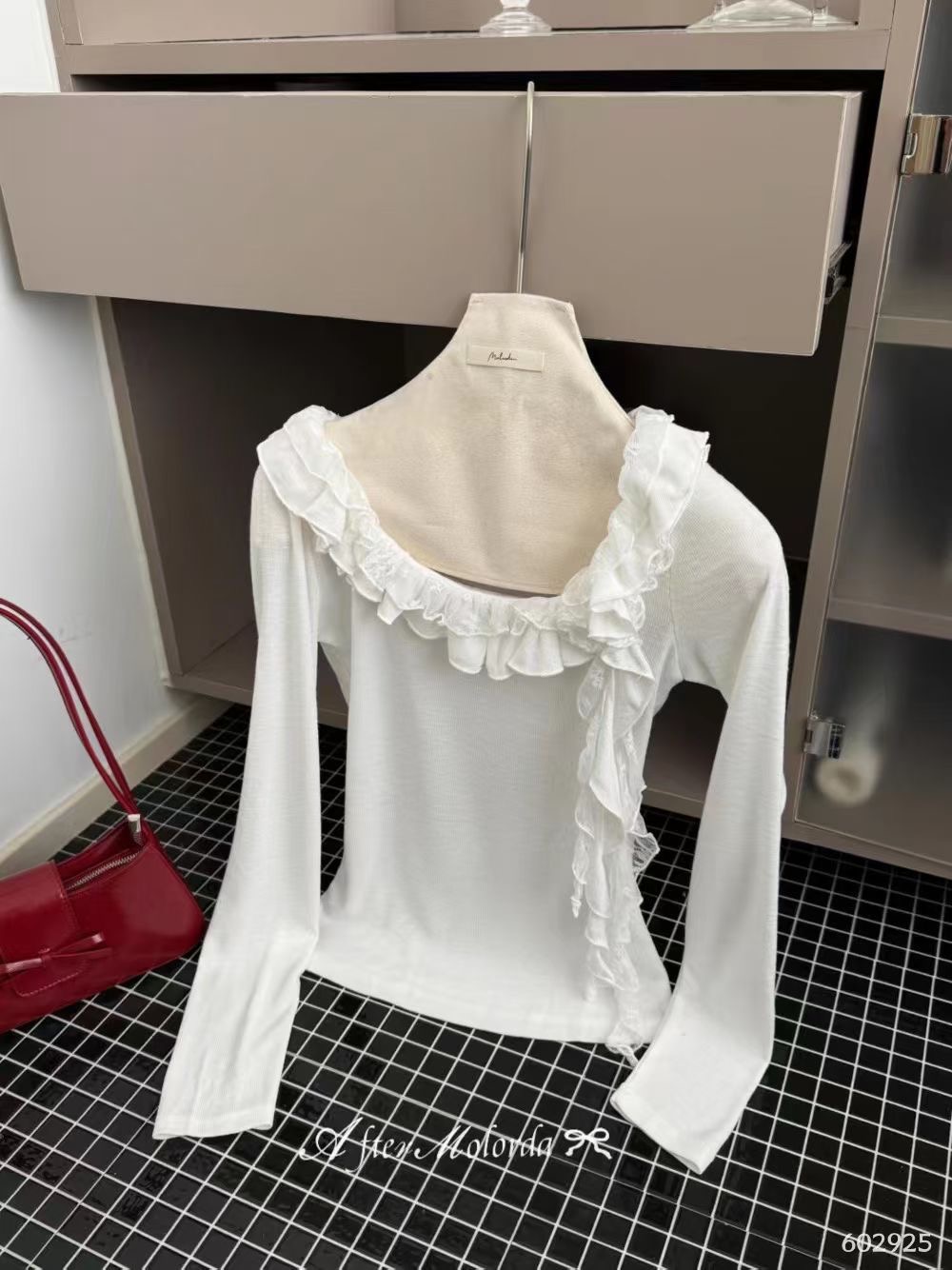 ANGE東大門㊣實拍女裝新款職業25秋冬推薦時尚人氣休閑長袖T恤ANGE長袖T恤圖色2