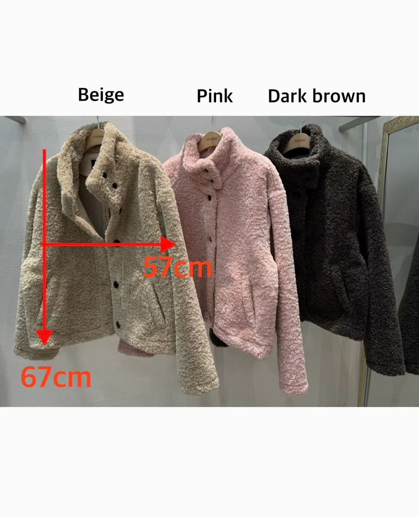 LOVABLE韓國直郵㊣女士新款推薦時尚真品職業熱賣25秋冬短款大衣LOVABLE短款大衣