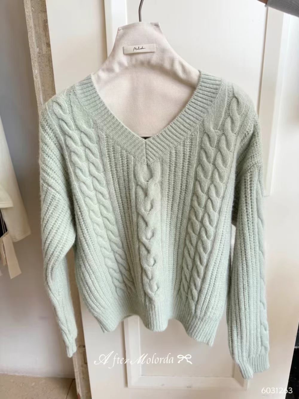 ANGE東大門㊣直郵女裝新款25秋冬人氣真品職業時尚休閑毛衣ANGE毛衣圖色4