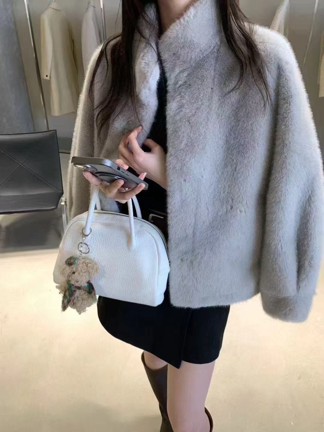 ANGE東大門㊣實拍女士新品推薦熱賣人氣時尚休閑真品25秋冬夾克ANGE夾克圖色2