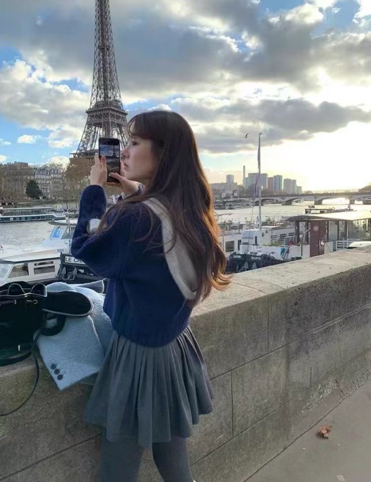 ANGE東大門㊣直郵女裝新款時尚推薦熱賣人氣職業休閑25秋冬短裙ANGE短裙