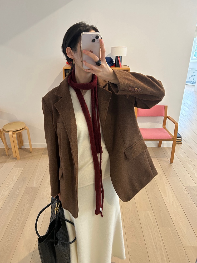 ME MO東大門㊣直郵女士新款時尚25秋冬人氣熱賣夾克羊毛羅紋ME MO夾克