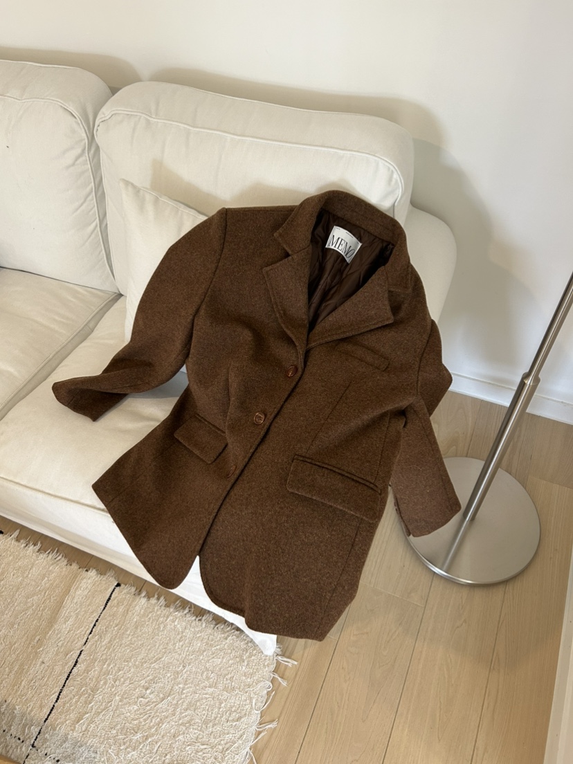 ME MO東大門㊣直郵女士新款時尚25秋冬人氣熱賣夾克羊毛羅紋ME MO夾克