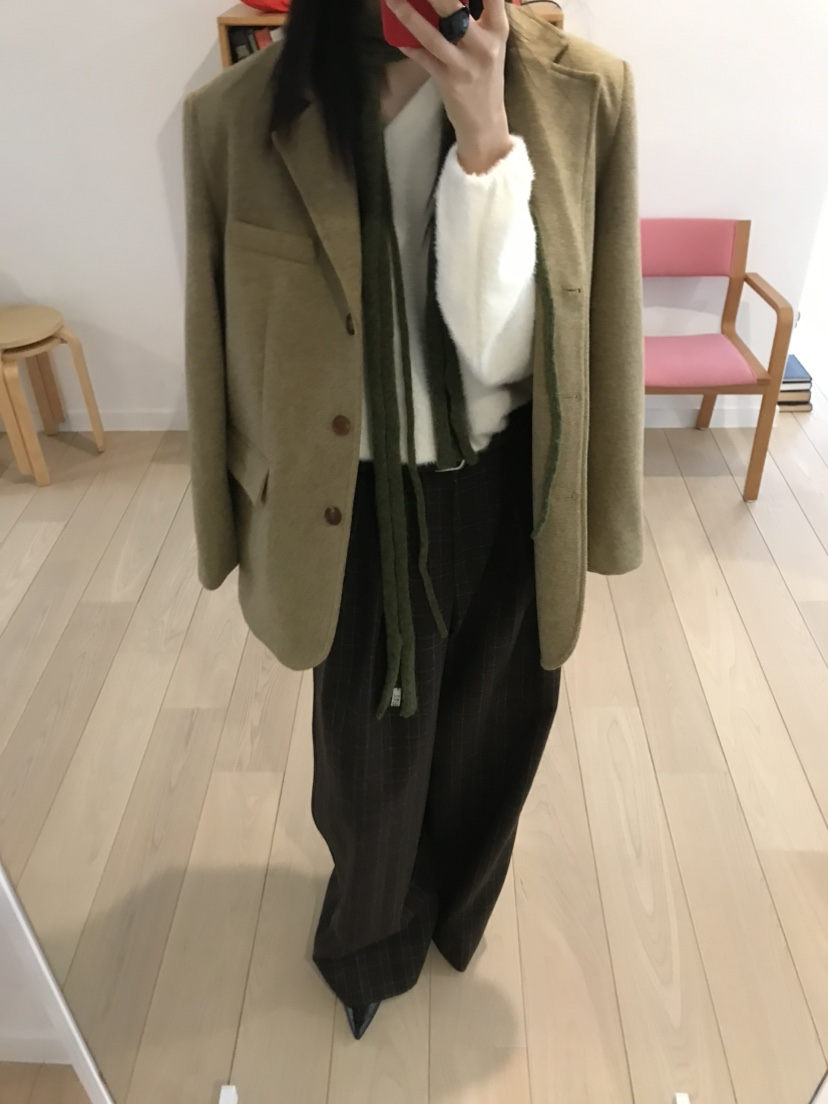 ME MO東大門㊣直郵女士新款時尚25秋冬人氣熱賣夾克羊毛羅紋ME MO夾克