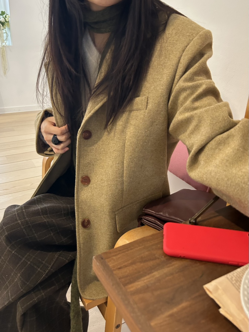 ME MO東大門㊣直郵女士新款時尚25秋冬人氣熱賣夾克羊毛羅紋ME MO夾克