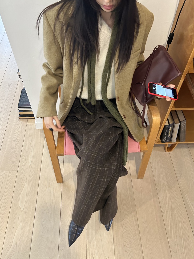 ME MO東大門㊣直郵女士新款時尚25秋冬人氣熱賣夾克羊毛羅紋ME MO夾克