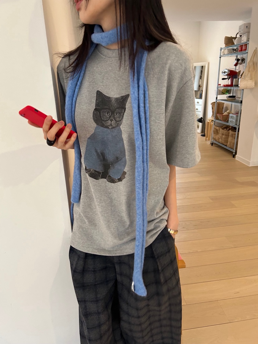 ME MO東大門㊣實拍女裝新品職業人氣時尚推薦25秋冬熱賣T恤ME MOT恤圖色2