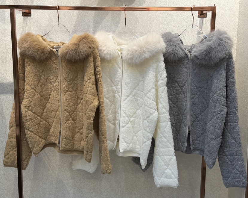 SYMBOL韓國代購㊣女裝新款時尚25秋冬人氣夾克連帽拉鏈衫貂皮SYMBOL夾克