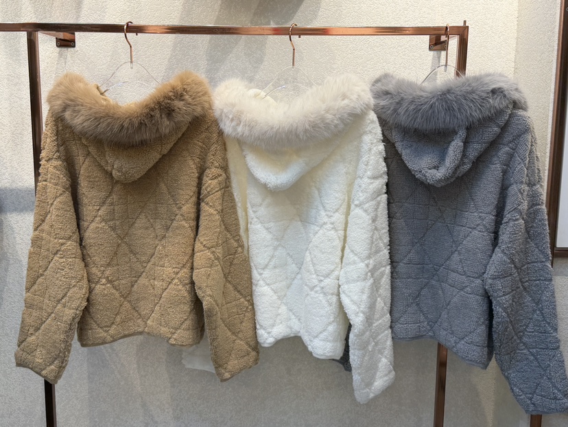 SYMBOL韓國代購㊣女裝新款時尚25秋冬人氣夾克連帽拉鏈衫貂皮SYMBOL夾克