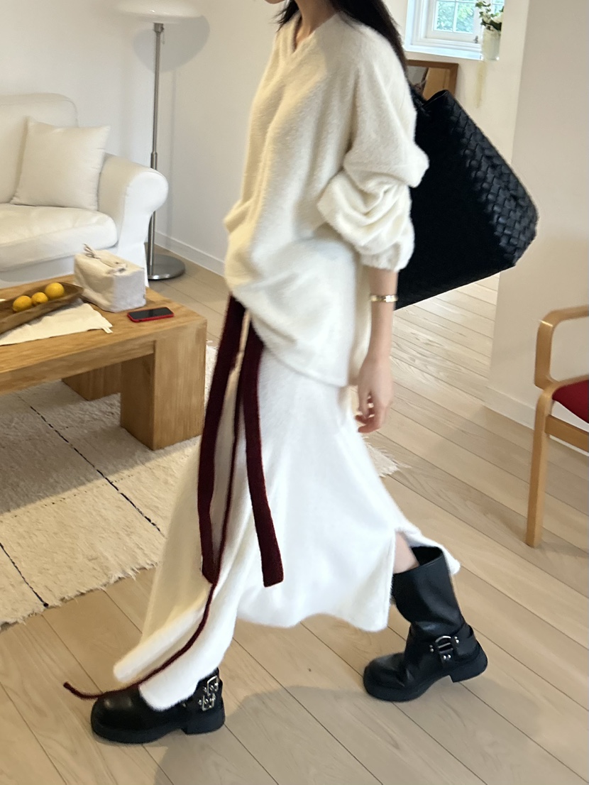 ME MO東大門㊣直郵女裝新品25秋冬人氣真品熱賣休閑職業長裙ME MO長裙