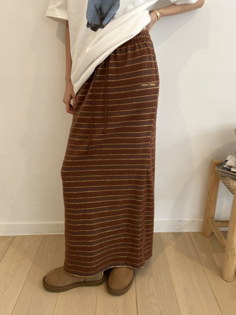 ME MO韓國代購㊣女士新品25秋冬職業休閑時尚推薦熱賣長裙ME MO長裙