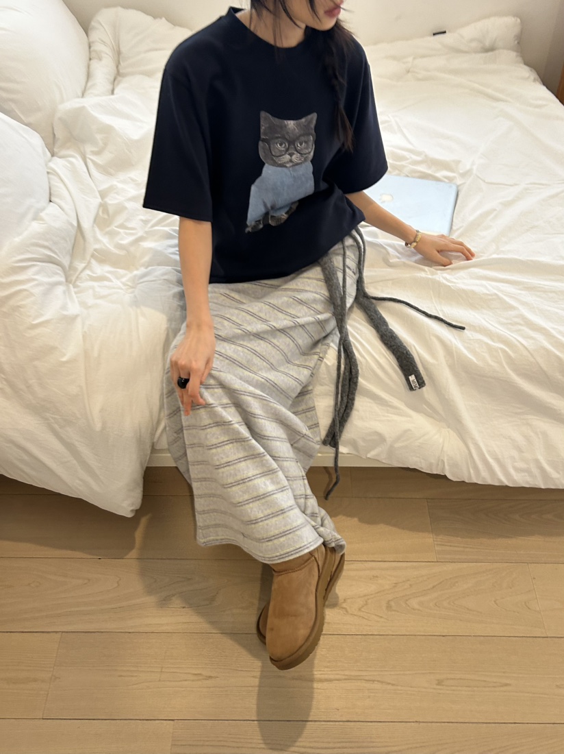 ME MO韓國代購㊣女士新品25秋冬職業休閑時尚推薦熱賣長裙ME MO長裙