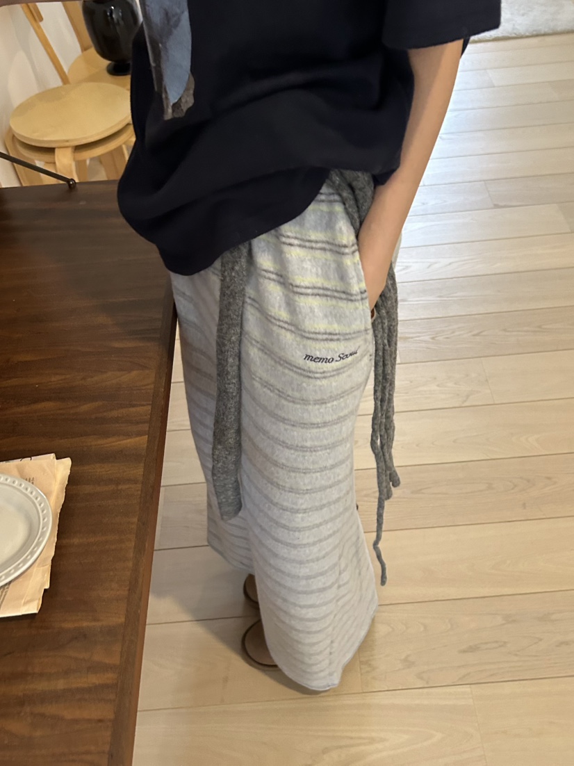 ME MO韓國代購㊣女士新品25秋冬職業休閑時尚推薦熱賣長裙ME MO長裙