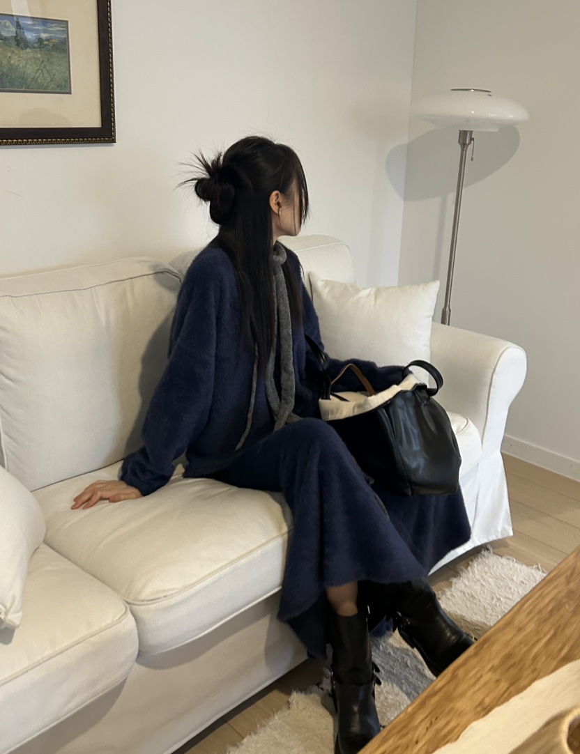 ME MO韓國直郵㊣女士新品人氣休閑熱賣25秋冬針織衫不含圍巾ME MO針織衫