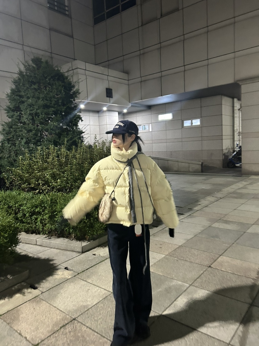 ME MO東大門㊣直郵女裝新款職業時尚25秋冬休閑短款羽絨服ME MO短款羽絨服