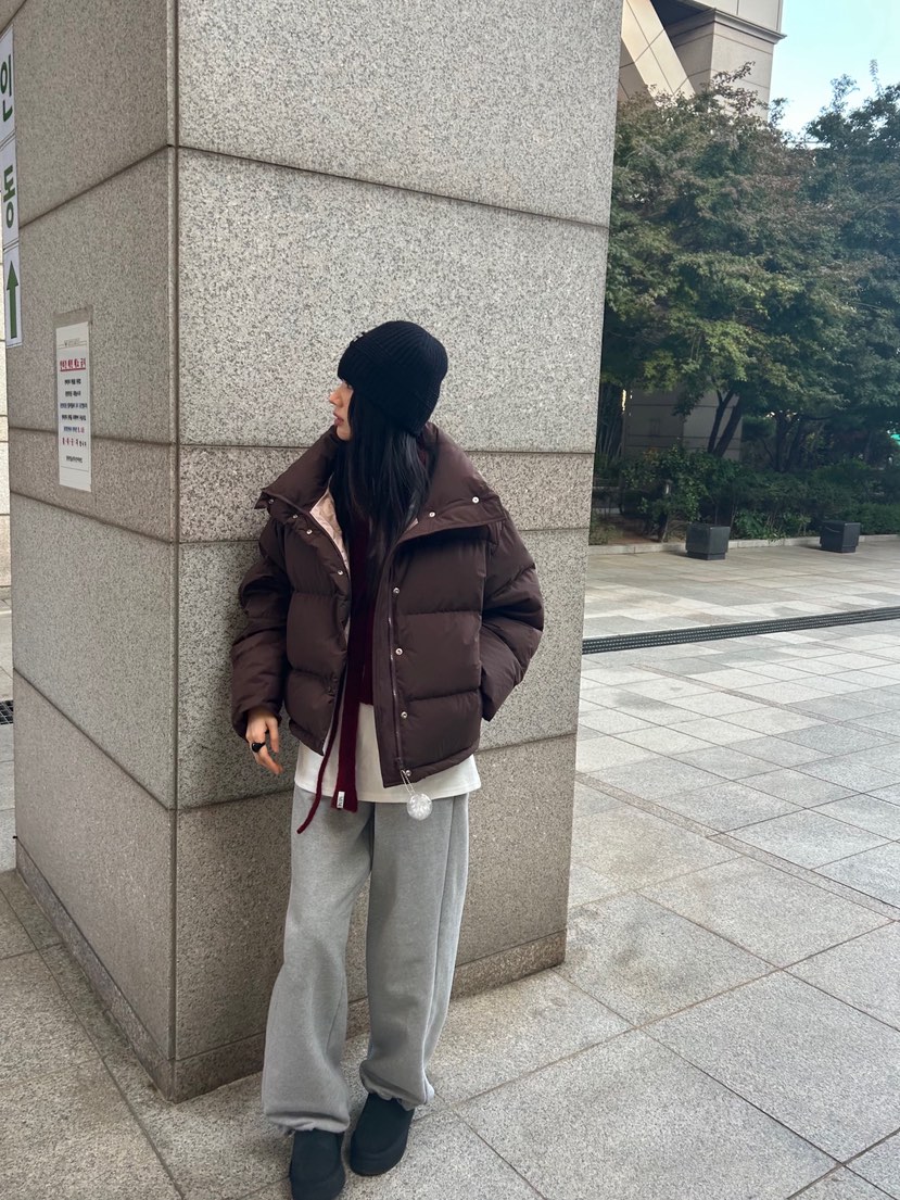 ME MO東大門㊣直郵女裝新款職業時尚25秋冬休閑短款羽絨服ME MO短款羽絨服圖色1